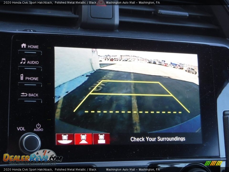 2020 Honda Civic Sport Hatchback Polished Metal Metallic / Black Photo #18