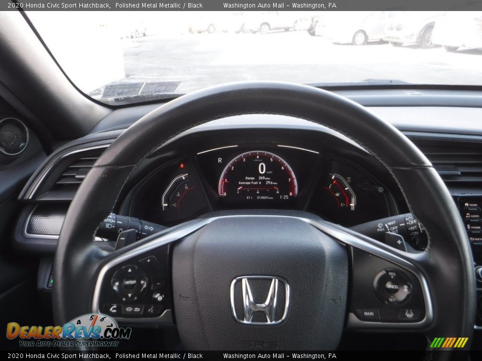 2020 Honda Civic Sport Hatchback Polished Metal Metallic / Black Photo #21