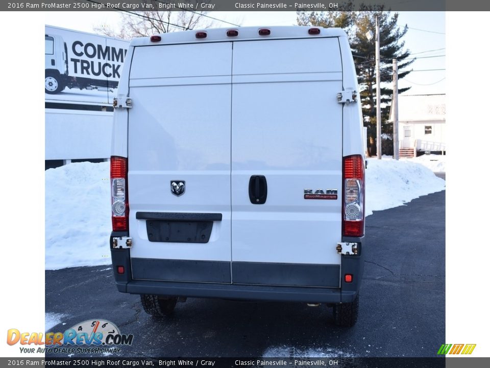 2016 Ram ProMaster 2500 High Roof Cargo Van Bright White / Gray Photo #3