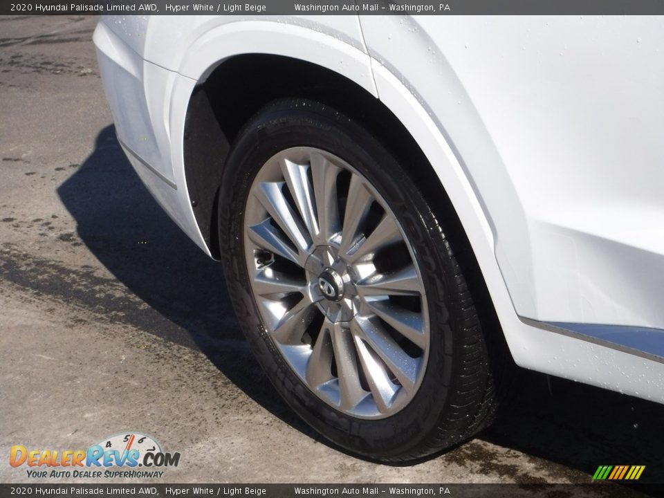 2020 Hyundai Palisade Limited AWD Hyper White / Light Beige Photo #3