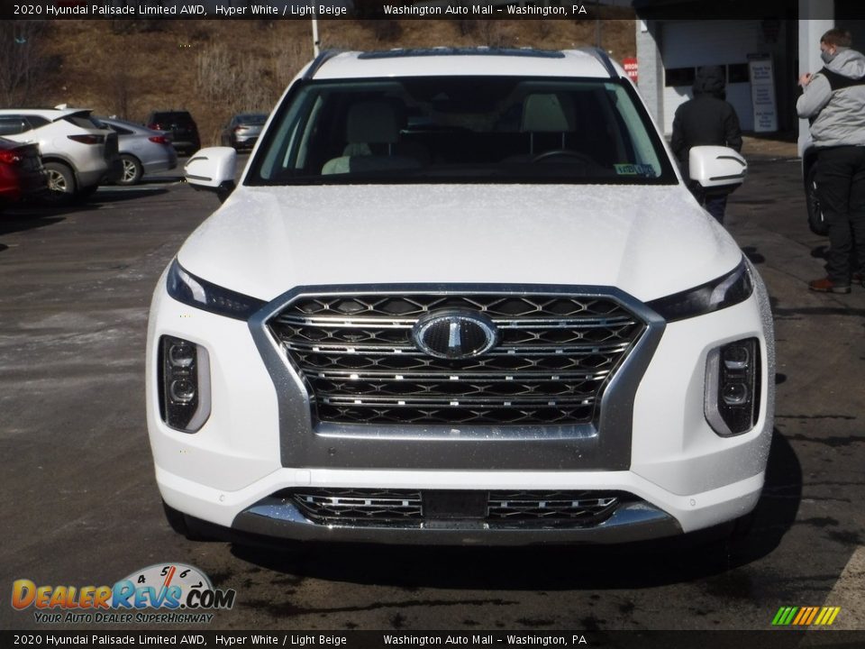 2020 Hyundai Palisade Limited AWD Hyper White / Light Beige Photo #5