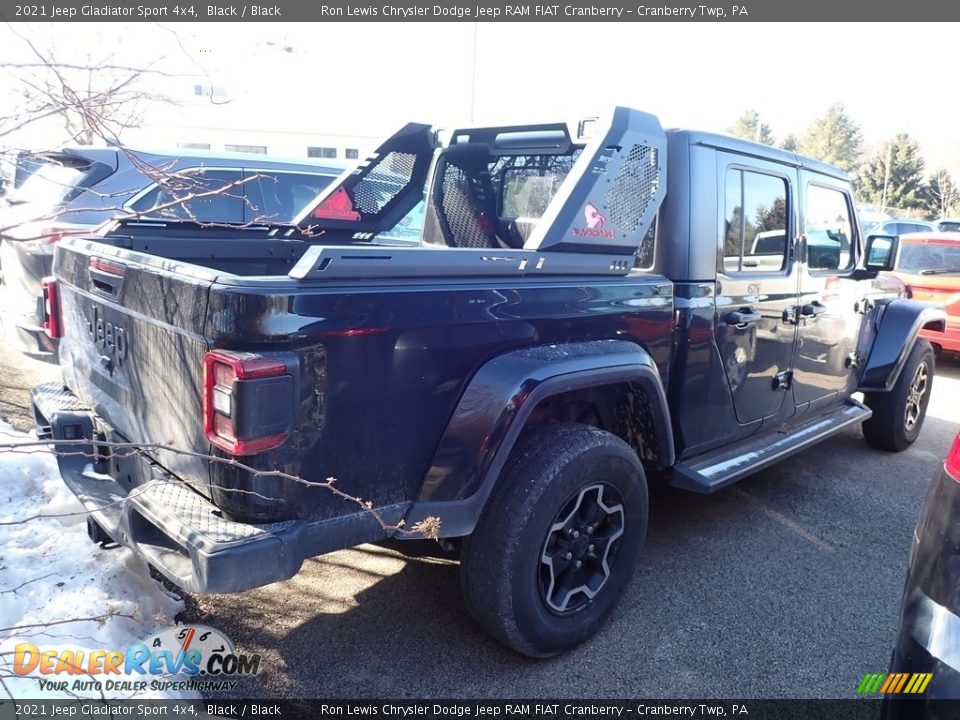 2021 Jeep Gladiator Sport 4x4 Black / Black Photo #3