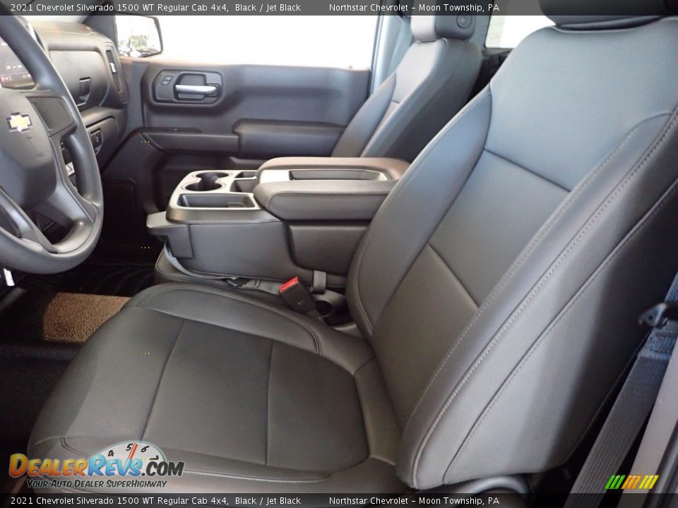 Front Seat of 2021 Chevrolet Silverado 1500 WT Regular Cab 4x4 Photo #14