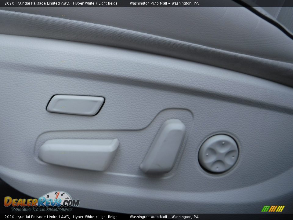 2020 Hyundai Palisade Limited AWD Hyper White / Light Beige Photo #17