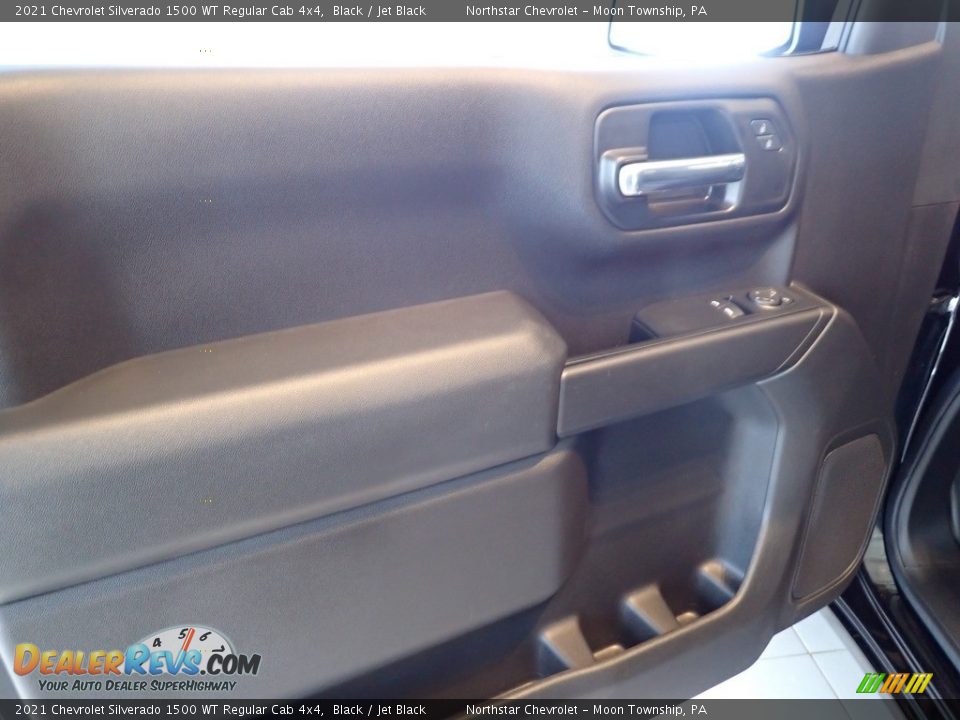 2021 Chevrolet Silverado 1500 WT Regular Cab 4x4 Black / Jet Black Photo #16