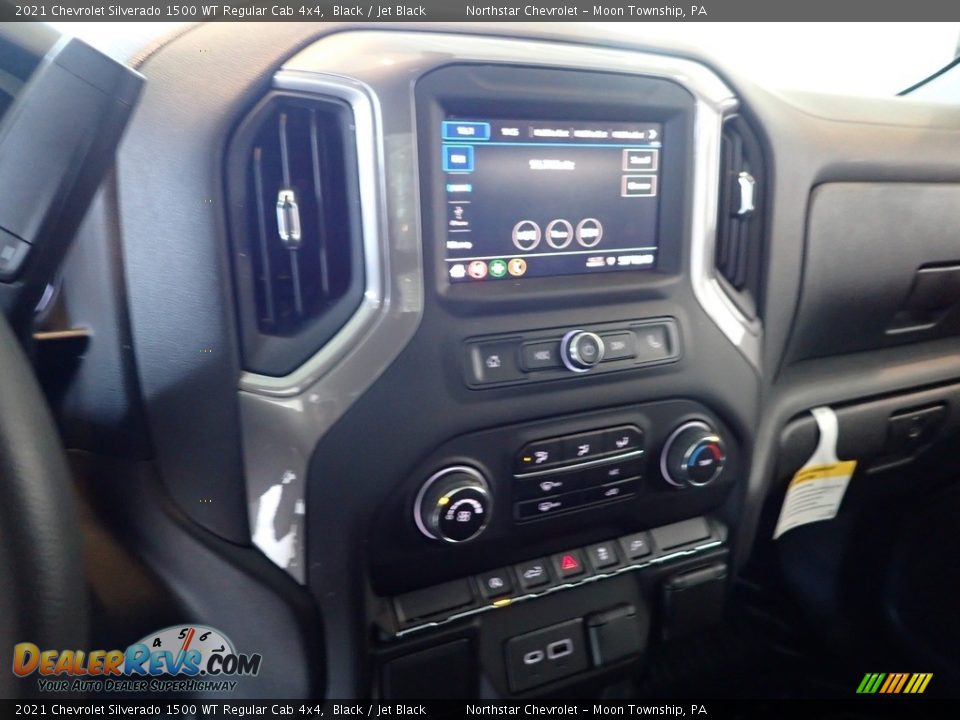 2021 Chevrolet Silverado 1500 WT Regular Cab 4x4 Black / Jet Black Photo #17