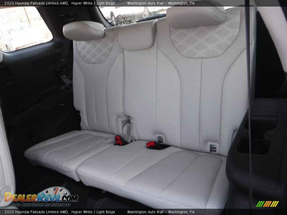 2020 Hyundai Palisade Limited AWD Hyper White / Light Beige Photo #29