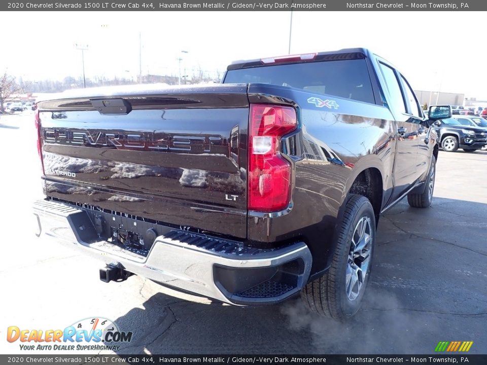 2020 Chevrolet Silverado 1500 LT Crew Cab 4x4 Havana Brown Metallic / Gideon/­Very Dark Atmosphere Photo #7