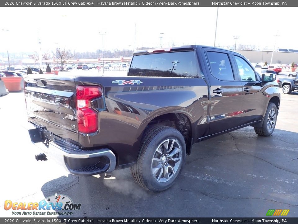 2020 Chevrolet Silverado 1500 LT Crew Cab 4x4 Havana Brown Metallic / Gideon/­Very Dark Atmosphere Photo #8