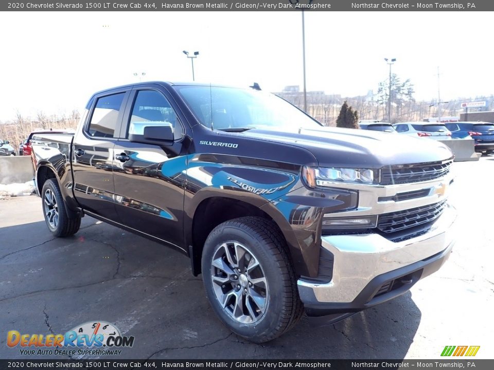 2020 Chevrolet Silverado 1500 LT Crew Cab 4x4 Havana Brown Metallic / Gideon/­Very Dark Atmosphere Photo #10