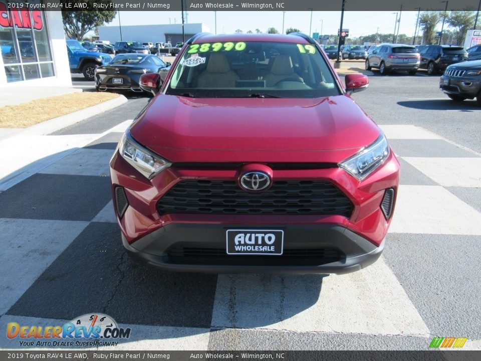 2019 Toyota RAV4 LE AWD Ruby Flare Pearl / Nutmeg Photo #2