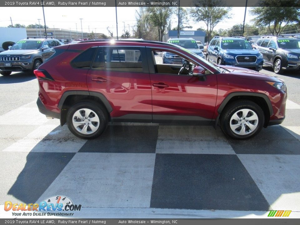 2019 Toyota RAV4 LE AWD Ruby Flare Pearl / Nutmeg Photo #3