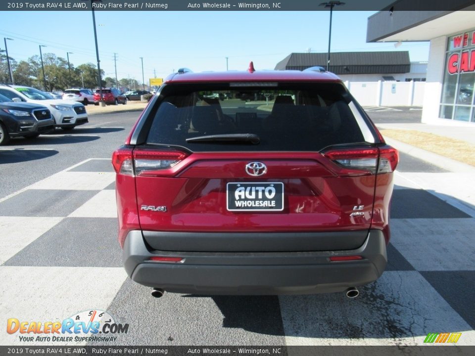 2019 Toyota RAV4 LE AWD Ruby Flare Pearl / Nutmeg Photo #4