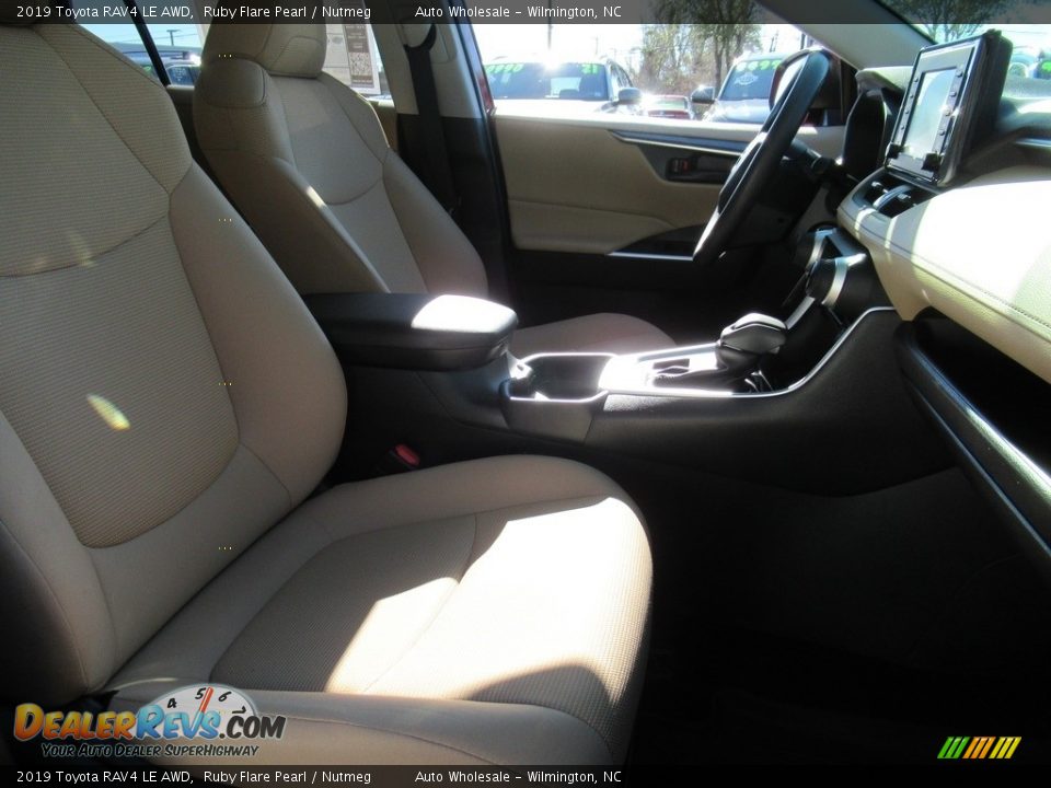 2019 Toyota RAV4 LE AWD Ruby Flare Pearl / Nutmeg Photo #13