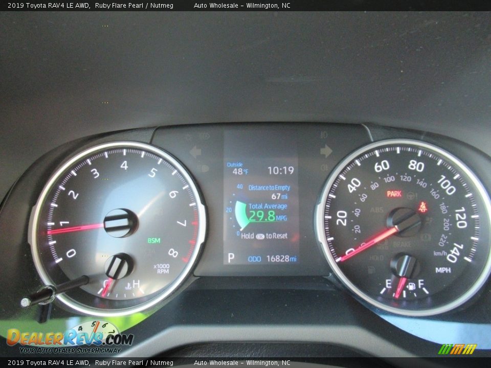 2019 Toyota RAV4 LE AWD Ruby Flare Pearl / Nutmeg Photo #16