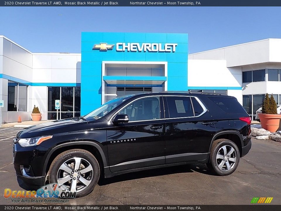 2020 Chevrolet Traverse LT AWD Mosaic Black Metallic / Jet Black Photo #1