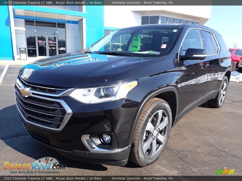 2020 Chevrolet Traverse LT AWD Mosaic Black Metallic / Jet Black Photo #2