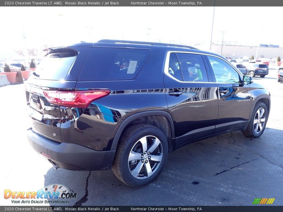 2020 Chevrolet Traverse LT AWD Mosaic Black Metallic / Jet Black Photo #9