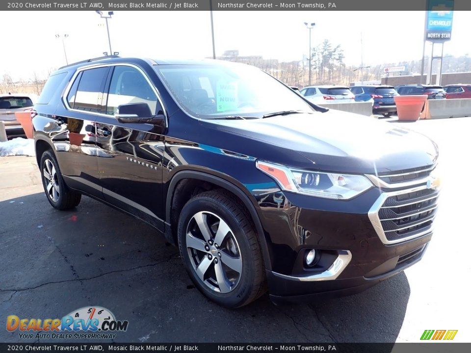 2020 Chevrolet Traverse LT AWD Mosaic Black Metallic / Jet Black Photo #11