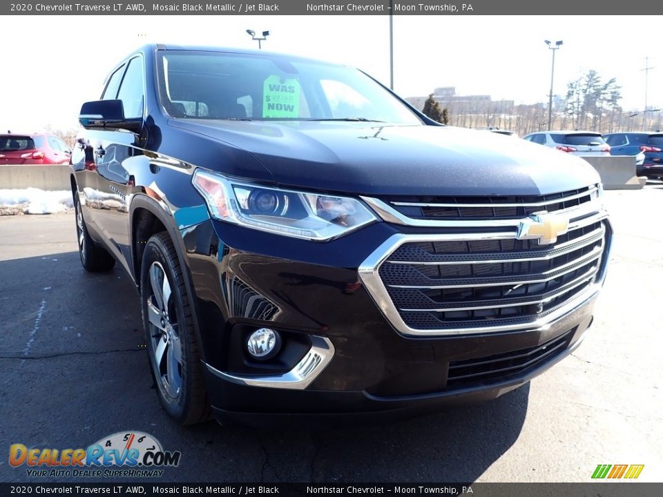 2020 Chevrolet Traverse LT AWD Mosaic Black Metallic / Jet Black Photo #12