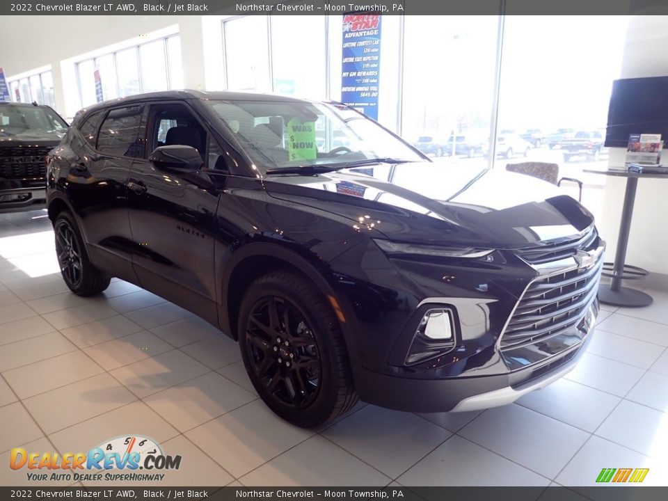 2022 Chevrolet Blazer LT AWD Black / Jet Black Photo #6