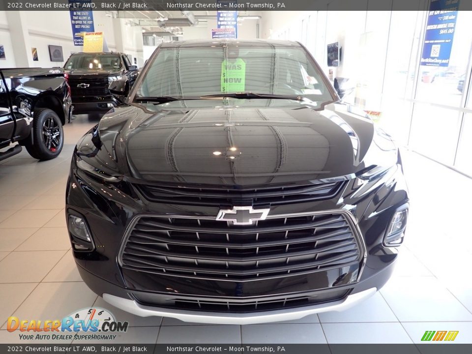 2022 Chevrolet Blazer LT AWD Black / Jet Black Photo #7