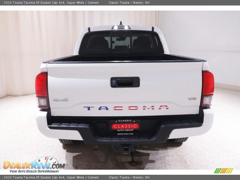 2020 Toyota Tacoma SR Double Cab 4x4 Super White / Cement Photo #17