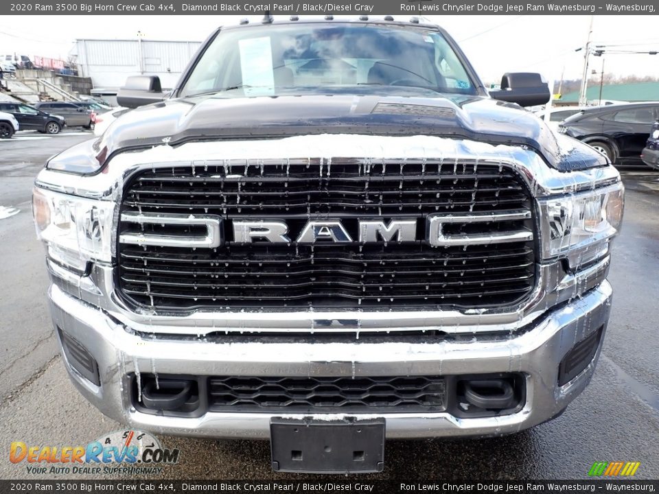 2020 Ram 3500 Big Horn Crew Cab 4x4 Diamond Black Crystal Pearl / Black/Diesel Gray Photo #8