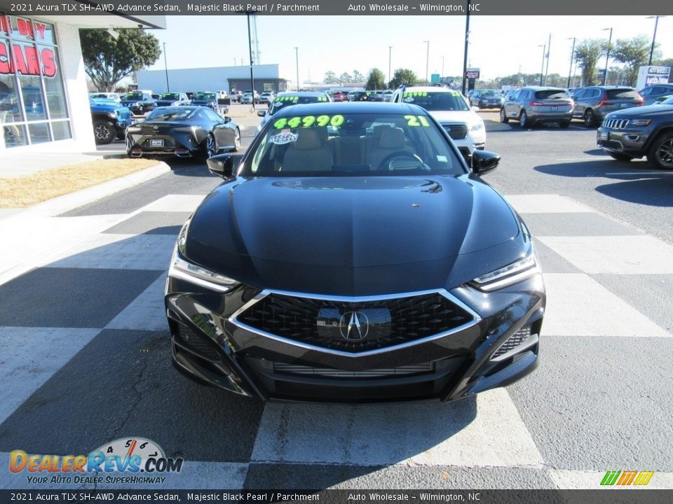 2021 Acura TLX SH-AWD Advance Sedan Majestic Black Pearl / Parchment Photo #2