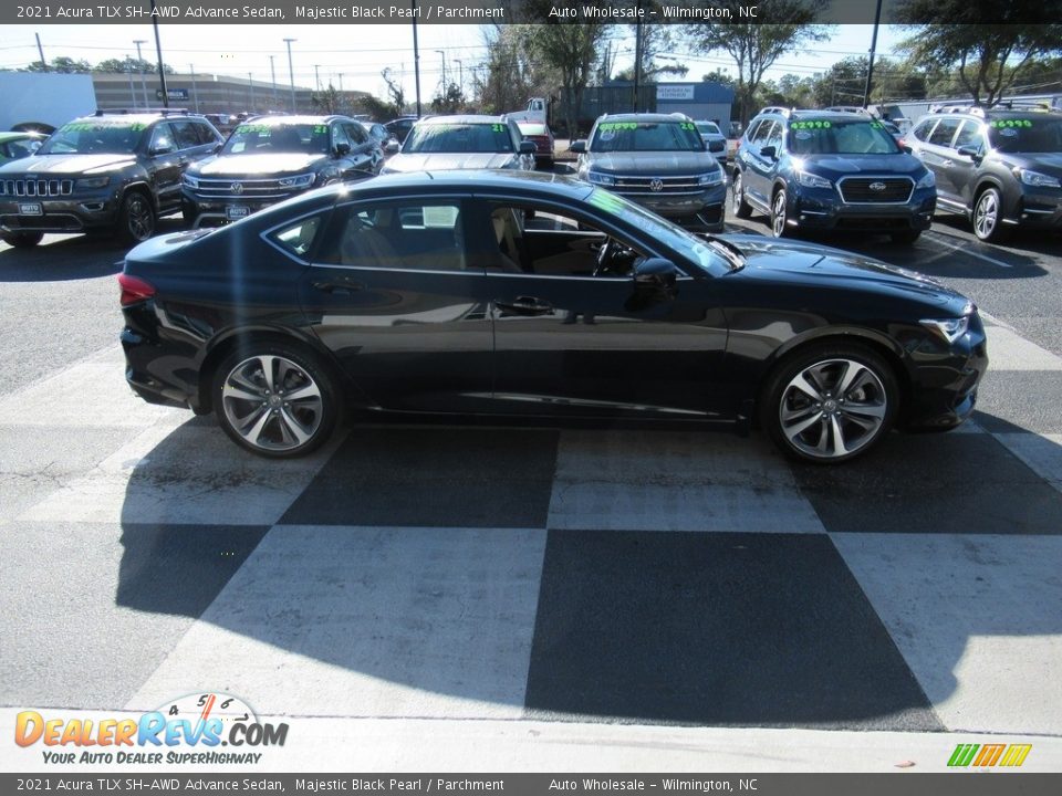 Majestic Black Pearl 2021 Acura TLX SH-AWD Advance Sedan Photo #3