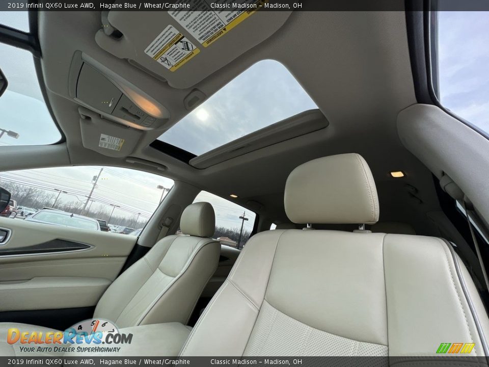 2019 Infiniti QX60 Luxe AWD Hagane Blue / Wheat/Graphite Photo #8