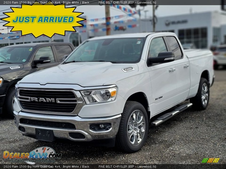 2020 Ram 1500 Big Horn Quad Cab 4x4 Bright White / Black Photo #1