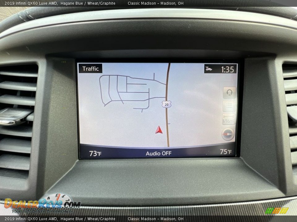 2019 Infiniti QX60 Luxe AWD Hagane Blue / Wheat/Graphite Photo #13