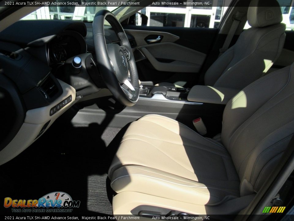 2021 Acura TLX SH-AWD Advance Sedan Majestic Black Pearl / Parchment Photo #10