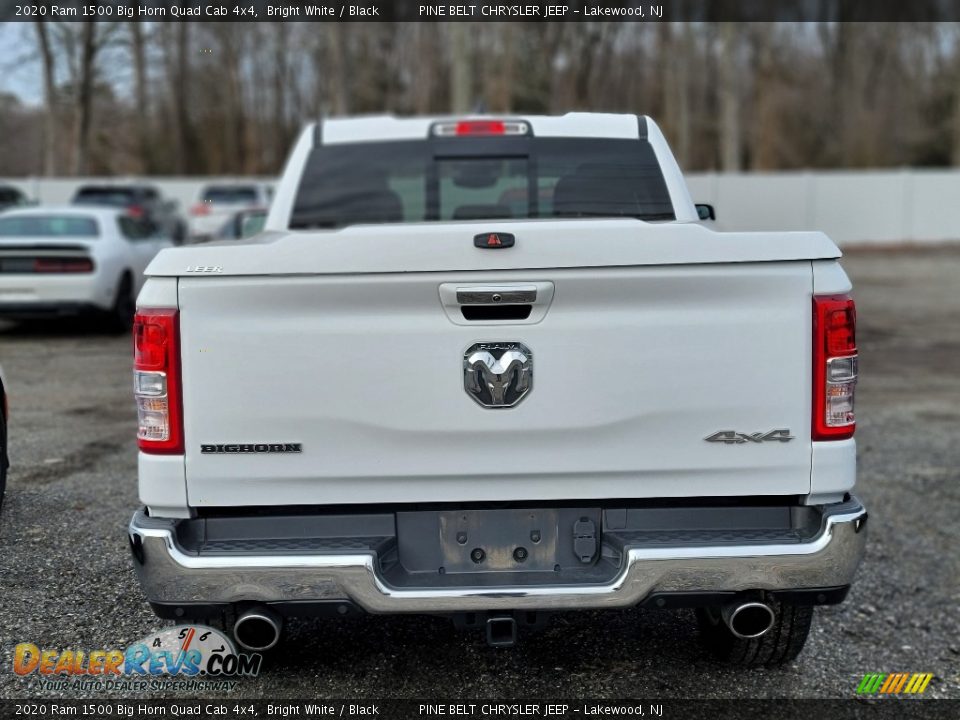 2020 Ram 1500 Big Horn Quad Cab 4x4 Bright White / Black Photo #5