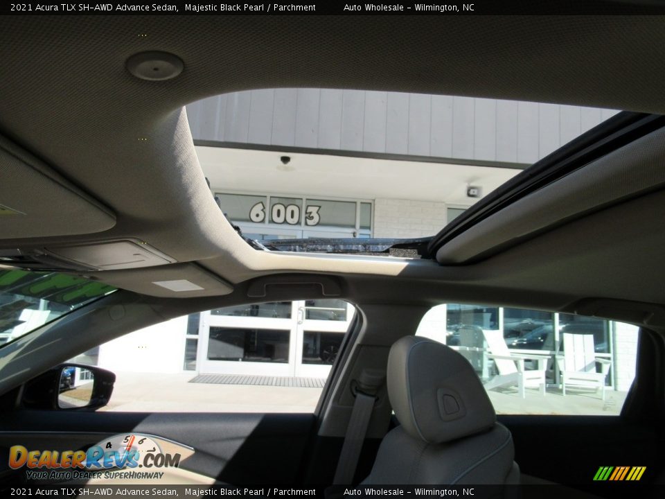 2021 Acura TLX SH-AWD Advance Sedan Majestic Black Pearl / Parchment Photo #11