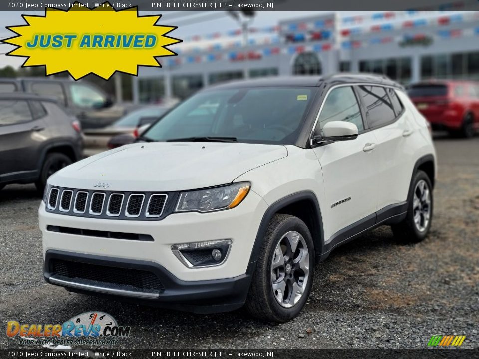 2020 Jeep Compass Limted White / Black Photo #1