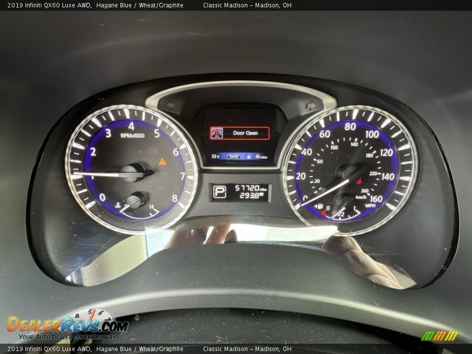2019 Infiniti QX60 Luxe AWD Gauges Photo #20