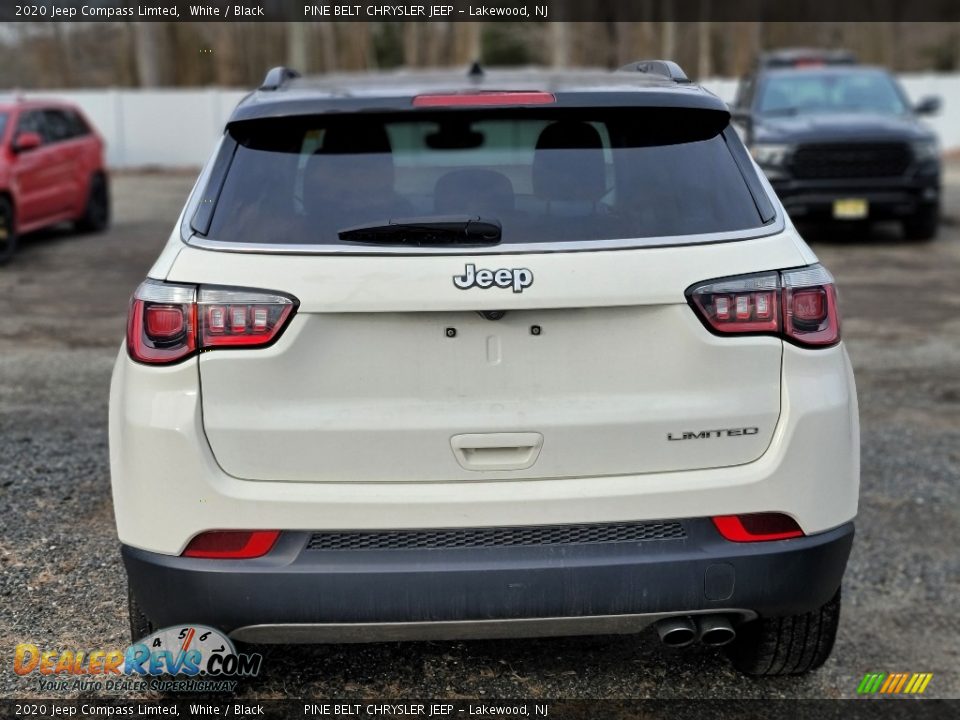 2020 Jeep Compass Limted White / Black Photo #3