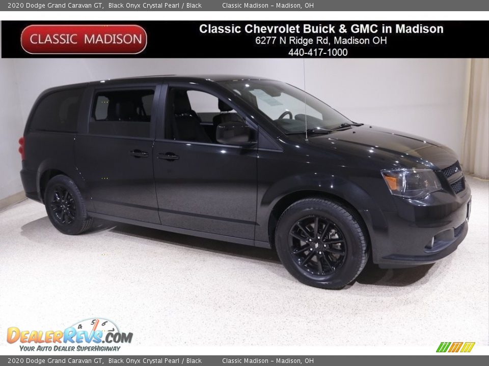 2020 Dodge Grand Caravan GT Black Onyx Crystal Pearl / Black Photo #1