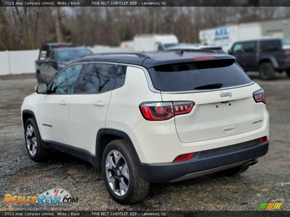 2020 Jeep Compass Limted White / Black Photo #4