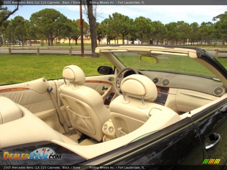 2005 Mercedes-Benz CLK 320 Cabriolet Black / Stone Photo #8