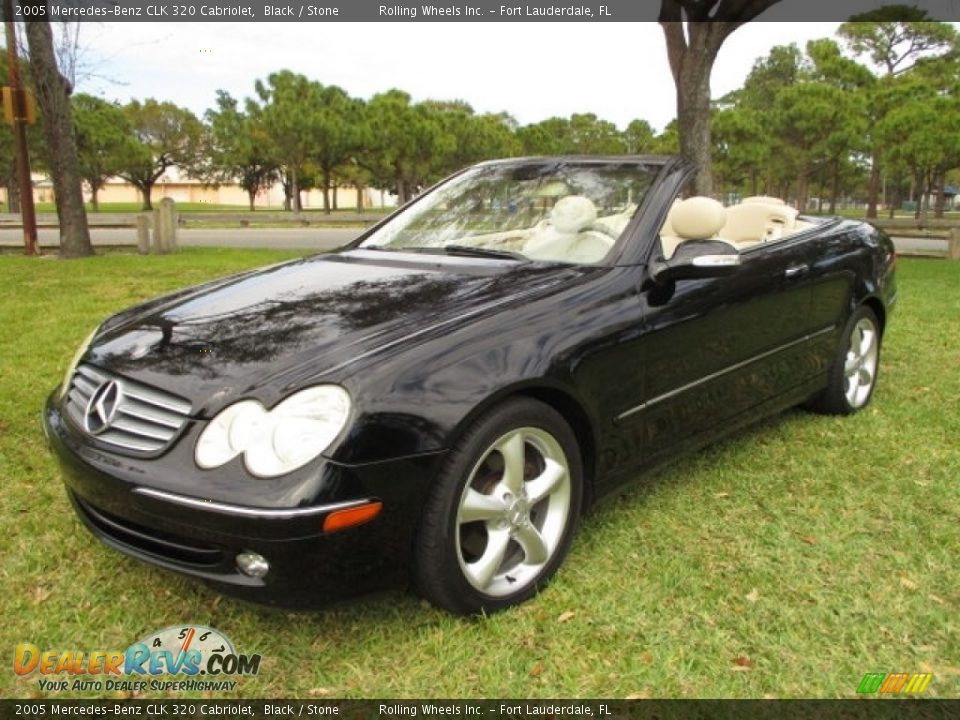 2005 Mercedes-Benz CLK 320 Cabriolet Black / Stone Photo #9