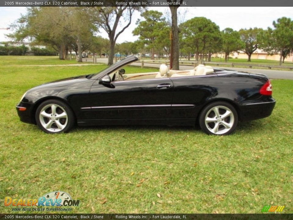 2005 Mercedes-Benz CLK 320 Cabriolet Black / Stone Photo #11