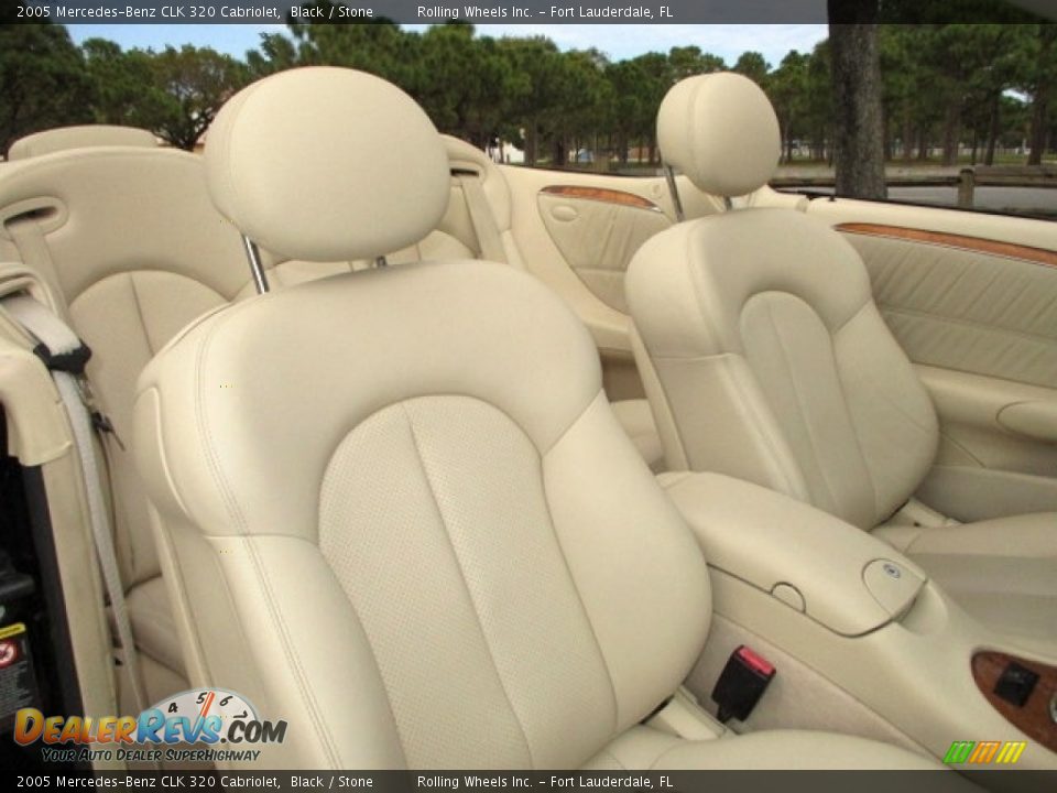 2005 Mercedes-Benz CLK 320 Cabriolet Black / Stone Photo #14