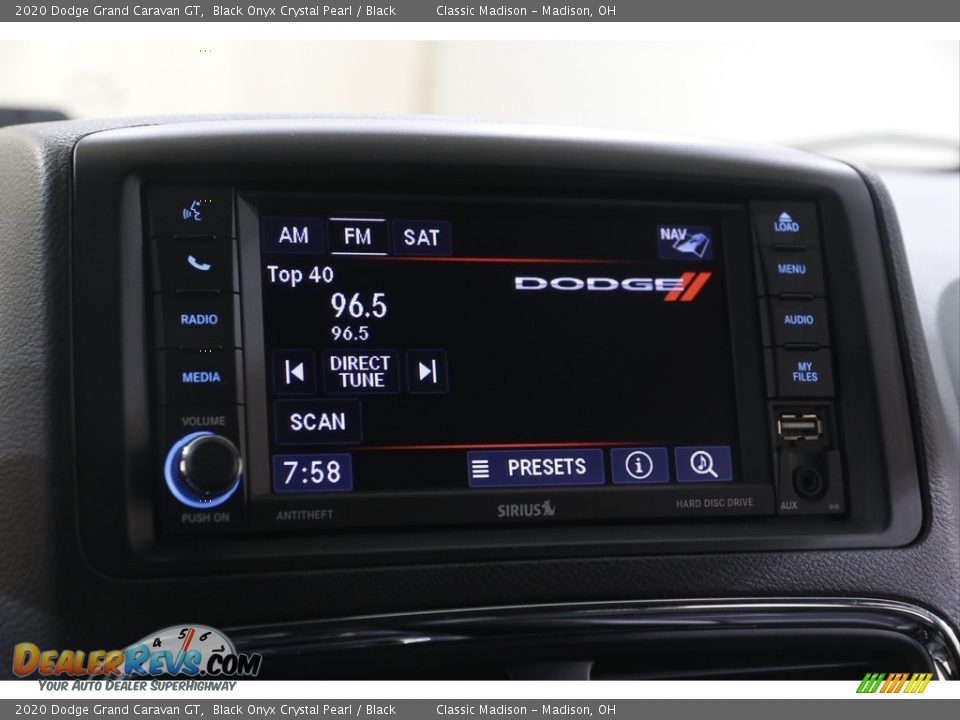 2020 Dodge Grand Caravan GT Black Onyx Crystal Pearl / Black Photo #10