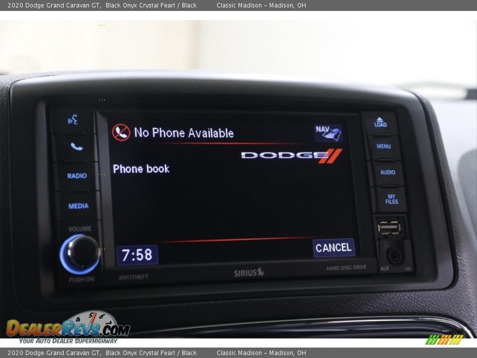 2020 Dodge Grand Caravan GT Black Onyx Crystal Pearl / Black Photo #11