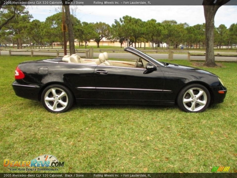 2005 Mercedes-Benz CLK 320 Cabriolet Black / Stone Photo #17