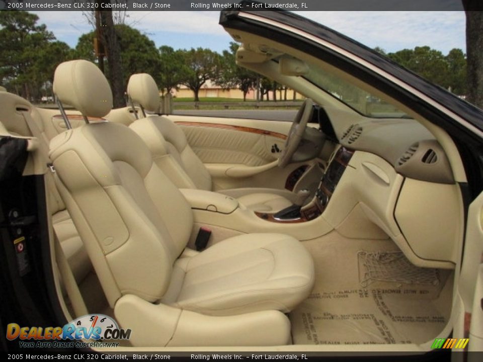 2005 Mercedes-Benz CLK 320 Cabriolet Black / Stone Photo #18