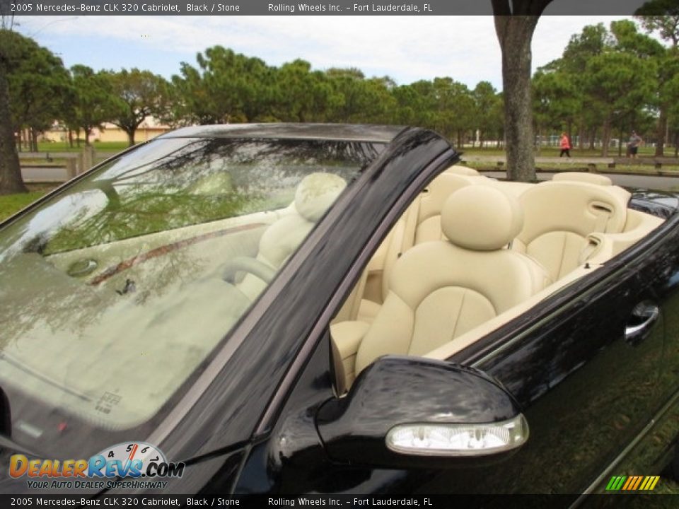 2005 Mercedes-Benz CLK 320 Cabriolet Black / Stone Photo #19